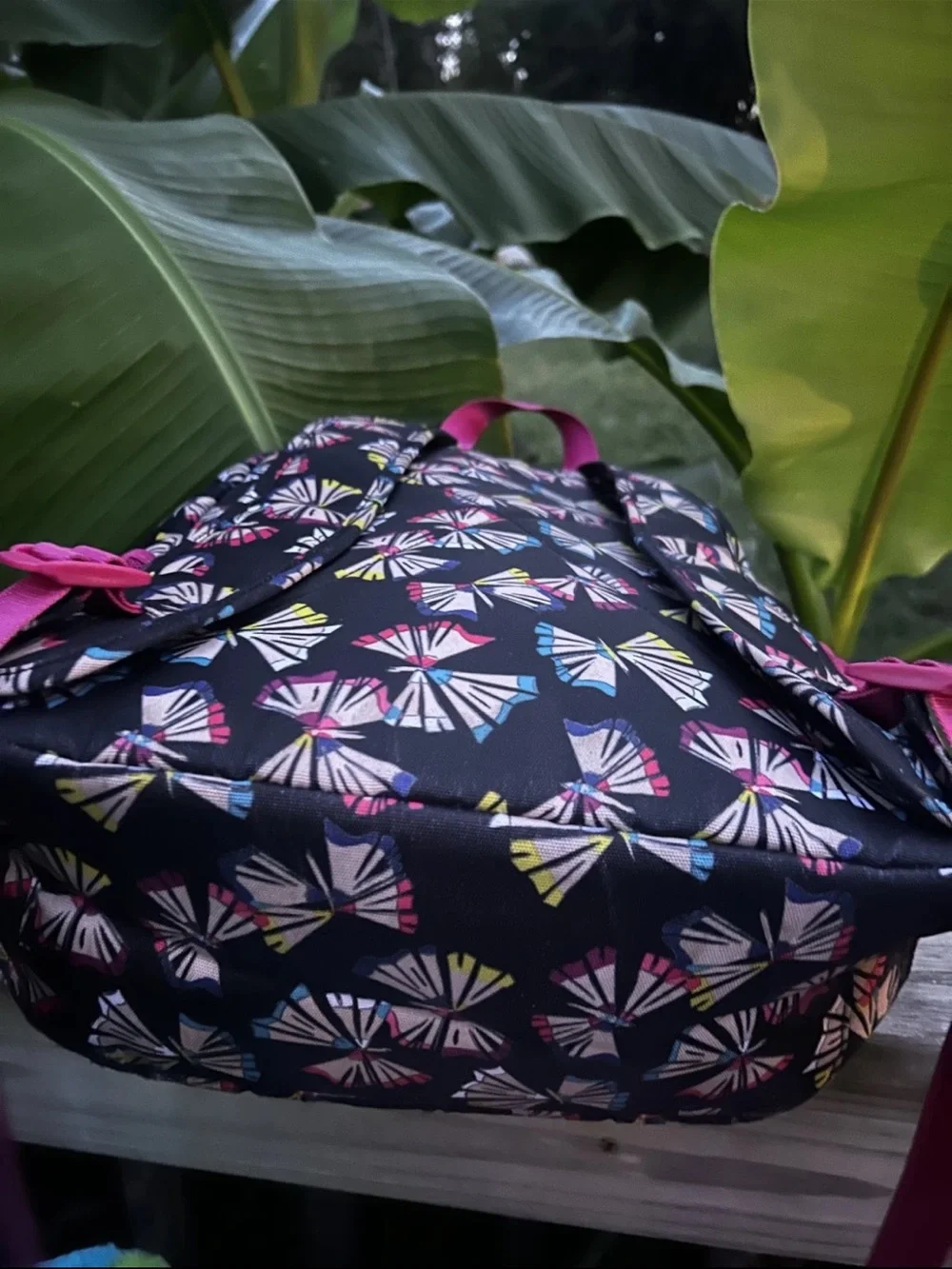 Vera Bradley Lighten Up Butterfly Pencil Shavings Backpack